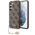 Gissa fallet för Samsung Galaxy A55 GUHCSA55GF4GBR brun HC PU 4G med charm