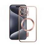 Vmax Electroplating Mag TPU-fodral för Samsung Galaxy S25 Plus i roséguld