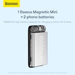 Baseus Power Bank Magnetisk Mini 20W 10000mAh svart