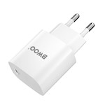 BWOO CDA159 PD väggladdare 1x USB-C-port + Lightning 20W vit