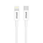 BWOO CDA159 PD väggladdare 1x USB-C-port + Lightning 20W vit