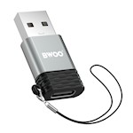 BWOO Adapter USB-C – USB Grå OTG BZ-38