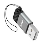 BWOO Adapter USB-C – USB Grå OTG BZ-38