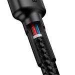 Baseus sladd Cafule PD 2.0 USB-C – USB-C 1,0 m 3A grå-svart 60W