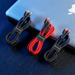 Baseus sladd Cafule PD 2.0 USB-C – USB-C 1,0 m 3A grå-svart 60W