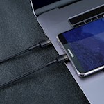 Baseus sladd Cafule PD 2.0 USB-C – USB-C 1,0 m 3A grå-svart 60W