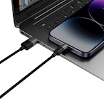 Baseus kabel 3in1 StarSpeed USB – micro USB + Lightning + USB-C 1,2 m 3,5A svart
