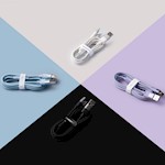 Baseus kabel 3in1 StarSpeed USB – micro USB + Lightning + USB-C 1,2 m 3,5A svart