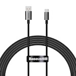 Baseus sladd Superior USB – USB-C 2,0m kluster svart 100W