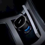 Baseus bil-laddare Enjoyment Retractable 2w1 30W svart med kabel 2x USB-C