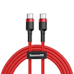 Baseus kabel Cafule PD 2.0 USB-C – USB-C 2,0 m 3A röd 60W