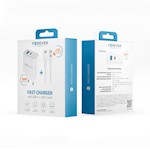För alltid TC-07-30AC PD QC-laddare 1x USB-C 1x USB 30W vit + USB-C – USB-C-kabel 60W