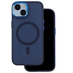 Fryst Mag-fodral för iPhone 15 6,1″ marinblå