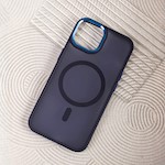 Fryst Mag-fodral för iPhone 15 6,1″ marinblå