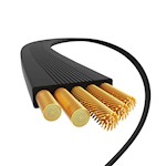 Baseus sladd Free2Draw Mini USB-C – USB-C 1,0 m 100W svart upprullbar