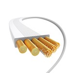 Baseus sladd Free2Draw Mini USB-C – USB-C 1,0 m 100W vit upprullningsbar