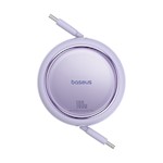 Baseus Free2Draw Mini Utdraggbar Laddningskabel Type-C till Type-C 100W 1m Nebulalila