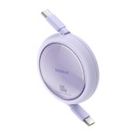 Baseus Free2Draw Mini Utdraggbar Laddningskabel Type-C till Type-C 100W 1m Nebulalila