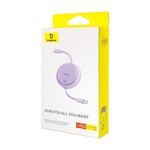 Baseus Free2Draw Mini Utdraggbar Laddningskabel Type-C till Type-C 100W 1m Nebulalila