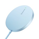Baseus trådlös laddare Simple Mini 3 15W galaxy blue