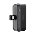 XO power bank mini PR244 20W 5000 mAh med USB-C-anslutning svart
