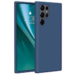Etteri Silikonfodral för Samsung Galaxy S22 Ultra mörkblå