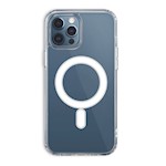 Anti Shock 1,5 mm Mag-fodral för iPhone 15 Pro 6,1″, transparent med stort hål
