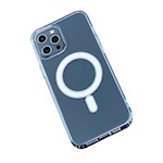 Anti Shock 1,5 mm Mag-fodral för iPhone 15 Pro 6,1″, transparent med stort hål