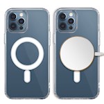 Anti Shock 1,5 mm Mag-fodral för iPhone 15 Pro 6,1″, transparent med stort hål