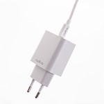 Maxlife MXTC-06-30AC PD QC-laddare 1x USB-C 1x USB 30W vit + USB-C – USB-C-kabel 60W