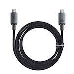Baseus Crystal Shine USB3.2 Full-Featured Snabbladdnings- och datakabel USB-C till USB-C 100W 1,5m 20Gb Cluster Svart