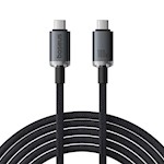 Baseus Crystal Shine USB3.2 Full-Featured Snabbladdnings- och datakabel USB-C till USB-C 100W 1,5m 20Gb Cluster Svart