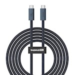 Baseus Flash 2 USB4 Full-Featured Laddningskabel USB-C till USB-C 240W 1,8m Cluster Svart