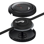 Baseus Free2Draw Utvikbar Kristallsnabbaddningskabel USB till M+L+C 100W 1,1m Kluster Svart