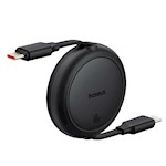 Baseus Free2Pull Mini Laddningskabel USB-C till USB-C 60W 1m Cluster Svart