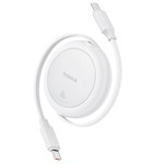 Baseus Free2Pull Mini Laddningskabel USB-C till USB-C 60W 1m Månvit