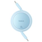 Baseus Free2Pull Mini Laddningskabel USB-C till USB-C 60W 1m Galaxy Blå