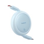 Baseus Free2Pull Mini Laddningskabel USB-C till USB-C 60W 1m Galaxy Blå