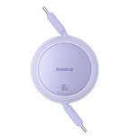 Baseus Free2Pull Mini Laddningskabel USB-C till USB-C 60W 1m Nebulalila