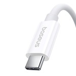 Baseus Superior Series 2 USB4 Full-Function Snabbladdningskabel Type-C till Type-C 240W 1m Månvit