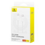 Baseus Superior Series 2 Snabbladdningskabel Type-C till Type-C 100W 2m Månvit