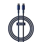 Baseus Tungsten Gold Fast Charging Data Cable Type-C to Type-C 100W 1m Deepsea Blue