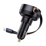 Baseus Enjoyment Pro Bil-laddare PD bil-laddare 1x USB-C-port 55W med kabel svart