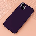 Silikonfodral för iPhone 15 Pro 6,1″ i plommonfärg