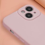Silikonfodral till iPhone 15 Pro 6,1″ rosa