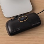 Forever mini power bank MTB-100 22,5W 5000 mAh USB-C svart