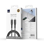 WIWU Starlink-serien 30W snabbladdningskabel Wi-C043E C-L svart