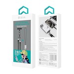 Devia kabelband 2in1 PD USB-C – USB-C 1,2 m 60W svart
