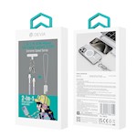 Devia sladdlina 2in1 PD USB-C – USB-C 1,2 m 60W lila