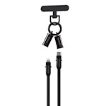 Devia sladdlina 2-i-1 PD USB-C – Lightning 1,2 m 27W svart